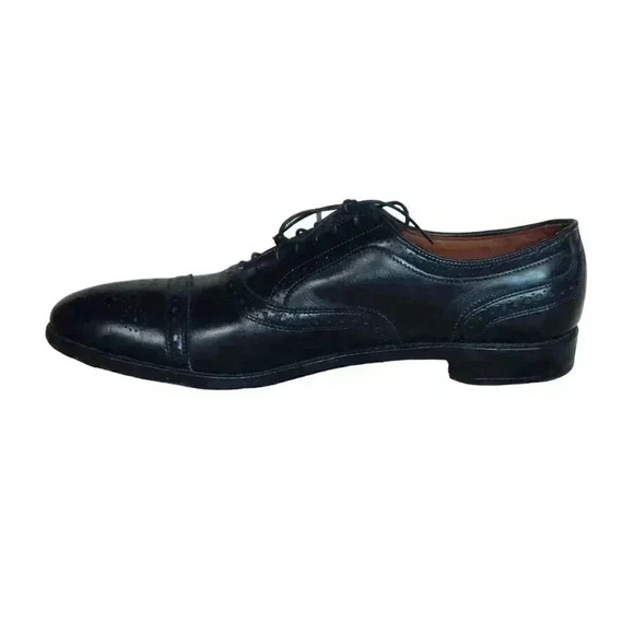 Allen Edmonds Strand Oxfords Black Size 13 Narrow 3A Cap Toe Dress Shoes - Picture 3 of 11